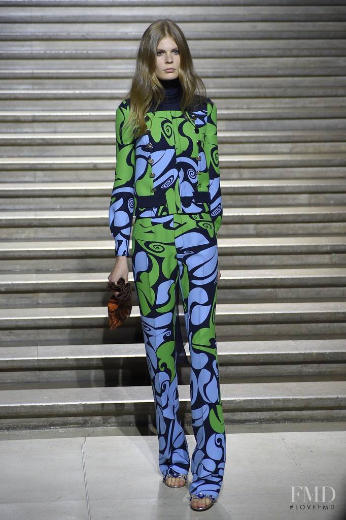 Alexandra Elizabeth Ljadov featured in  the Miu Miu fashion show for Resort 2015