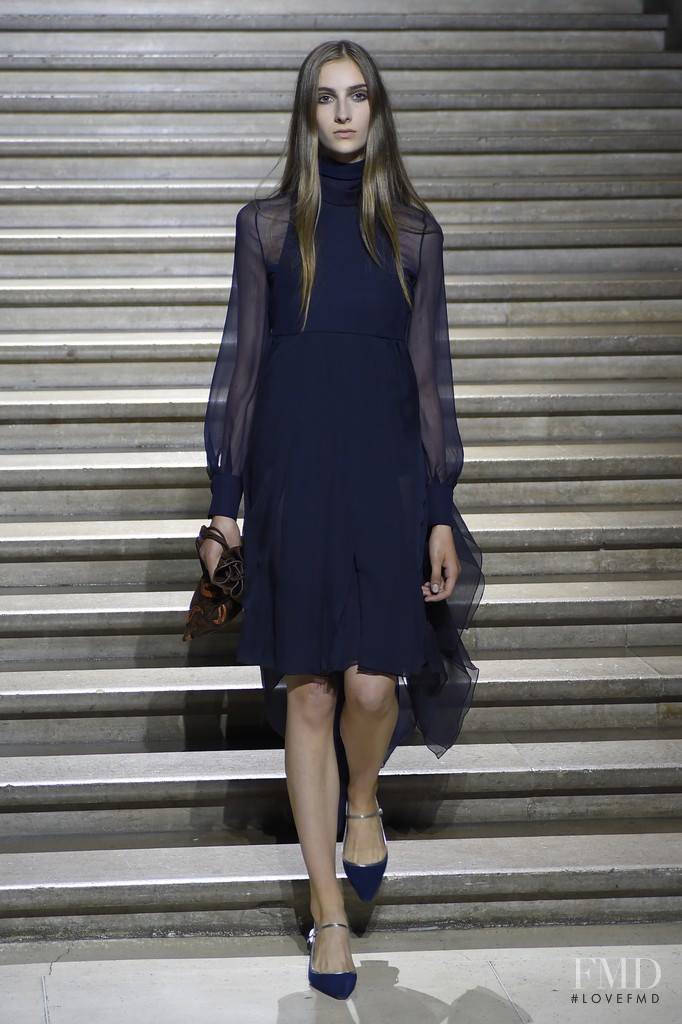 Sarah Endres featured in  the Miu Miu fashion show for Resort 2015