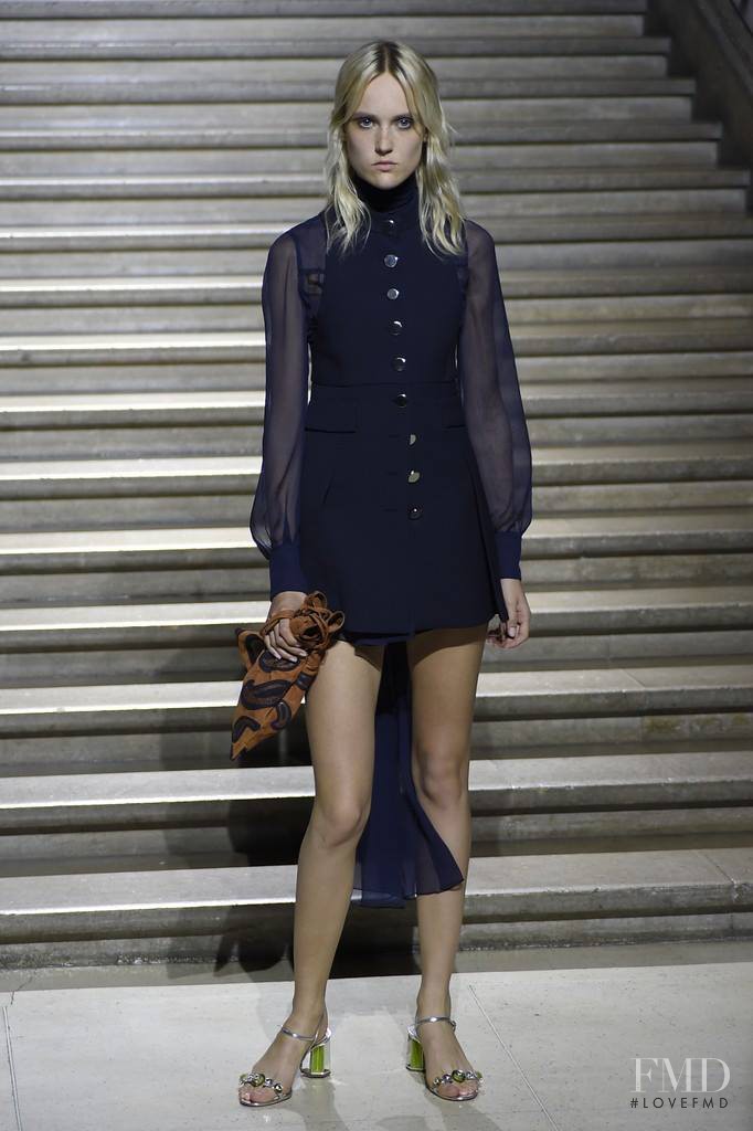 Harleth Kuusik featured in  the Miu Miu fashion show for Resort 2015