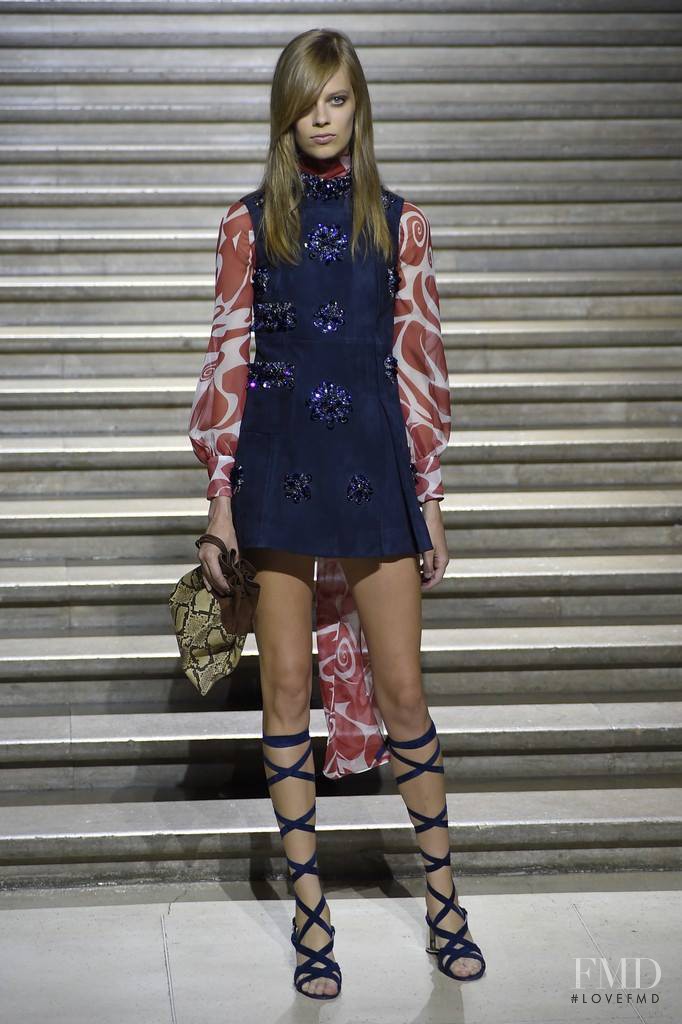Lexi Boling featured in  the Miu Miu fashion show for Resort 2015