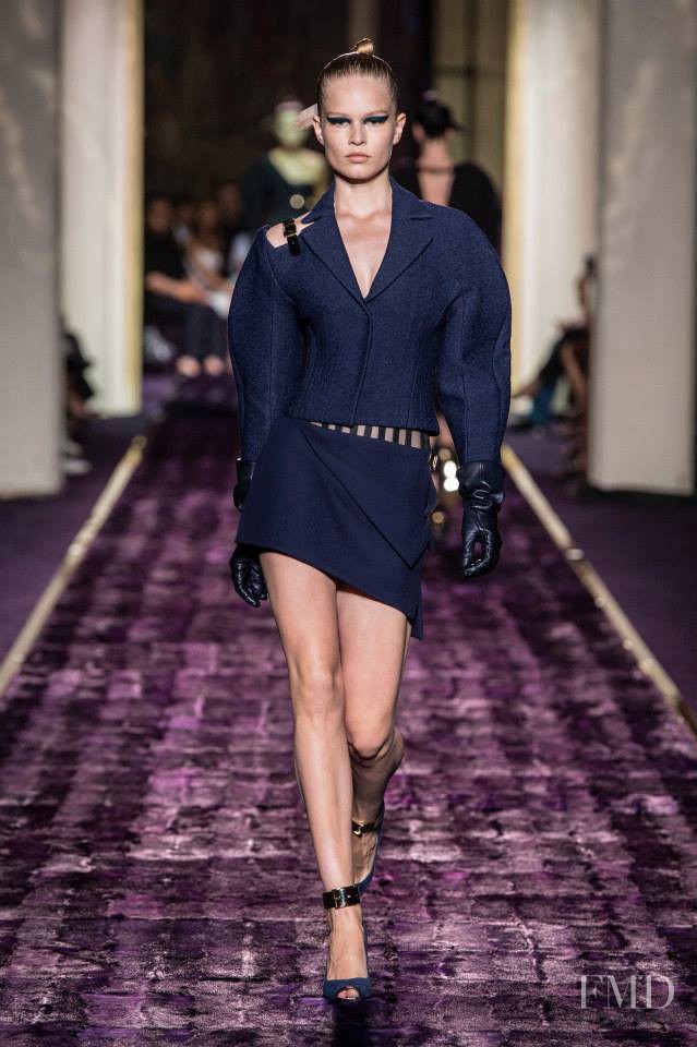 Anna Ewers featured in  the Atelier Versace fashion show for Autumn/Winter 2014