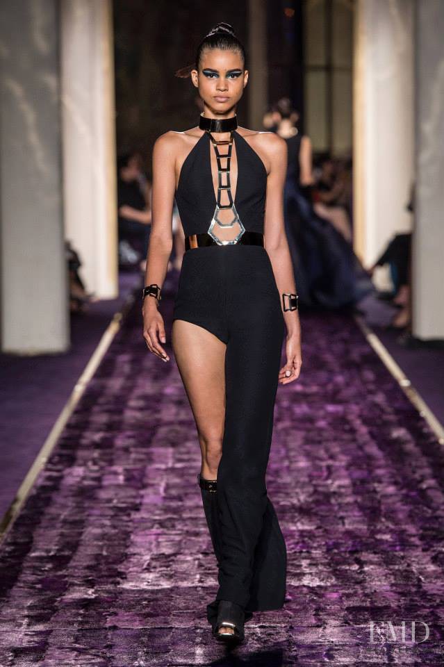 Mariana Santana featured in  the Atelier Versace fashion show for Autumn/Winter 2014