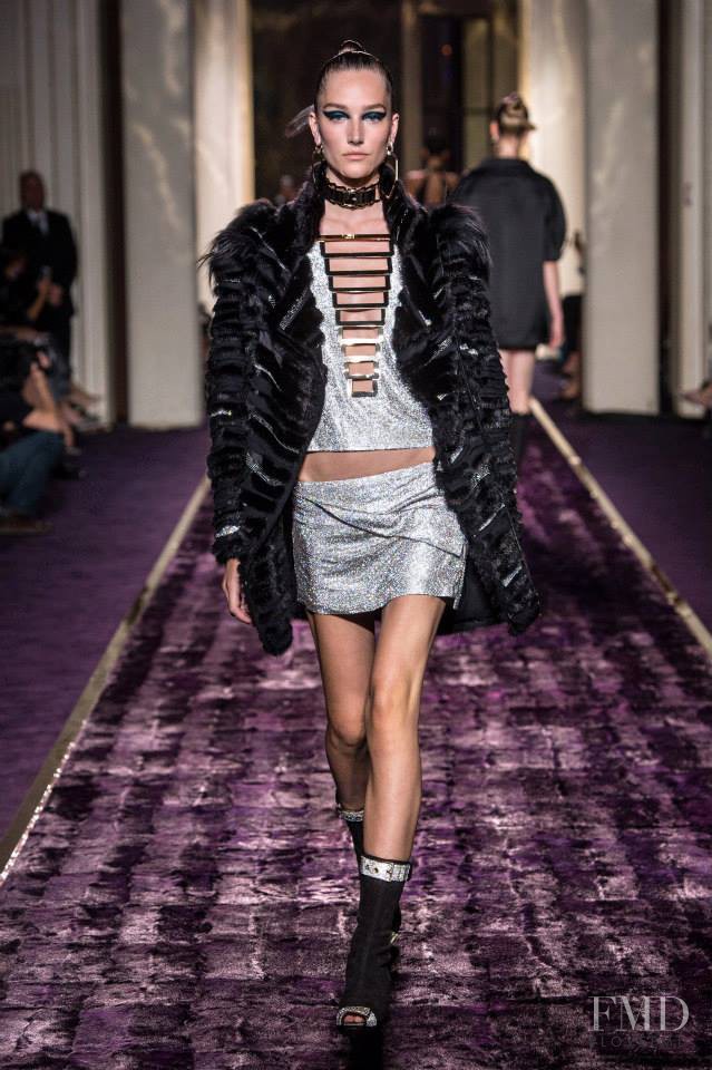 Joséphine Le Tutour featured in  the Atelier Versace fashion show for Autumn/Winter 2014