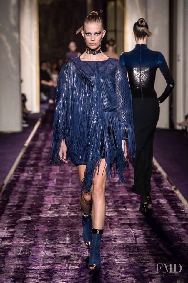 Lexi Boling featured in  the Atelier Versace fashion show for Autumn/Winter 2014