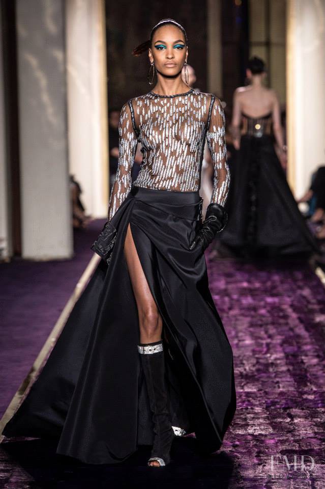 Jourdan Dunn featured in  the Atelier Versace fashion show for Autumn/Winter 2014