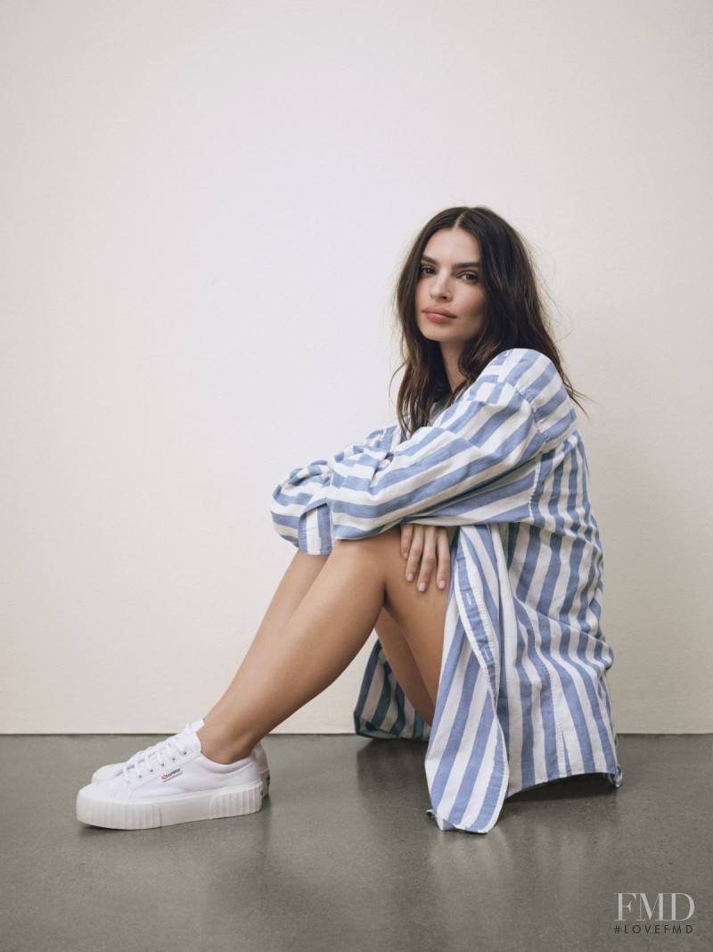 Emily Ratajkowski featured in  the Superga Superga x Emily Ratajkowski advertisement for Spring/Summer 2022