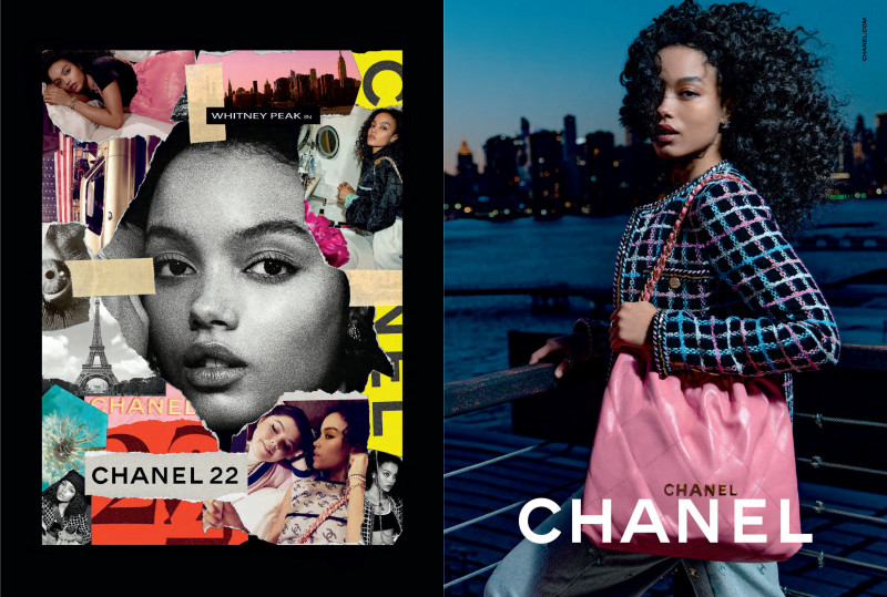 Chanel CHANEL 22 Bag Campaign Featuring Lily-Rose Depp, Margaret Qualley and Whitney Peak advertisement for Spring/Summer 2022