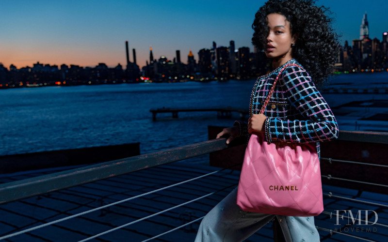 Chanel CHANEL 22 Bag Campaign Featuring Lily-Rose Depp, Margaret Qualley and Whitney Peak advertisement for Spring/Summer 2022