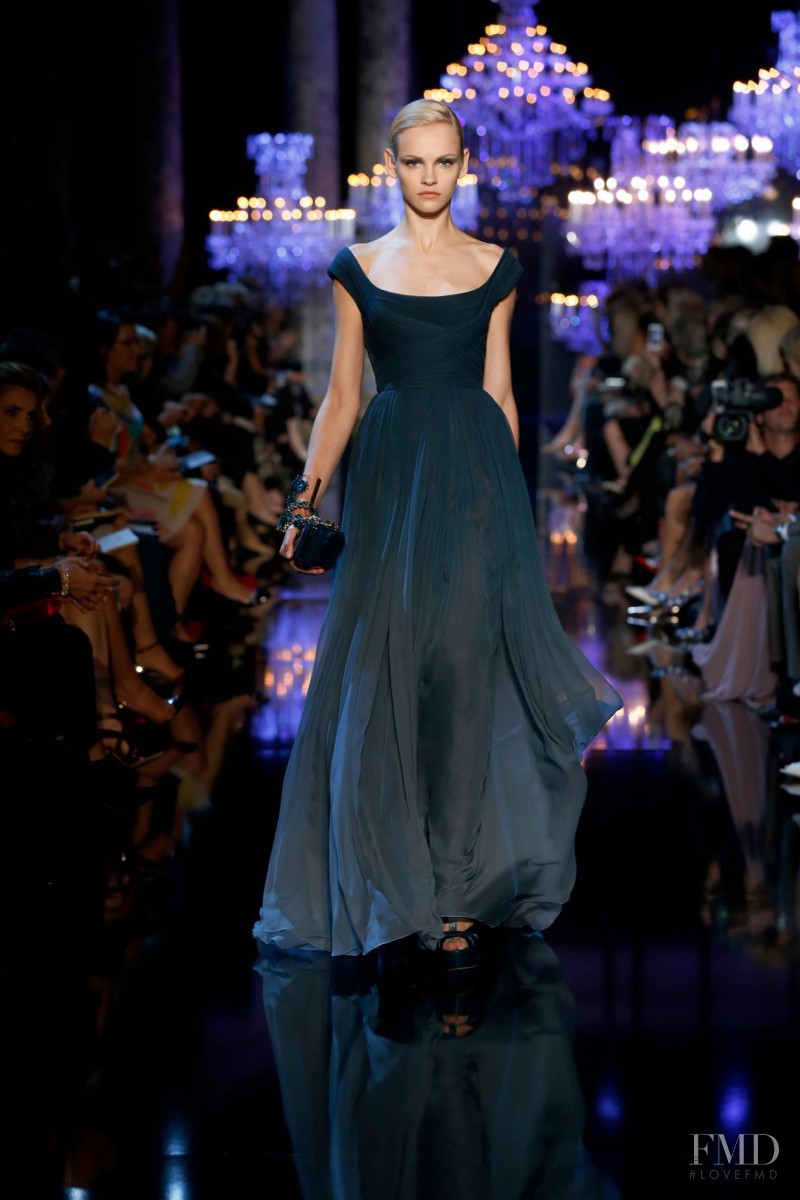 Ginta Lapina featured in  the Elie Saab Couture fashion show for Autumn/Winter 2014