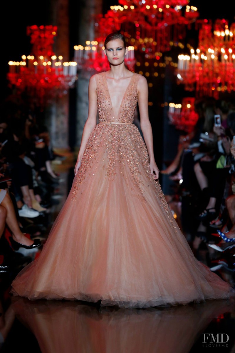 Kate Grigorieva featured in  the Elie Saab Couture fashion show for Autumn/Winter 2014