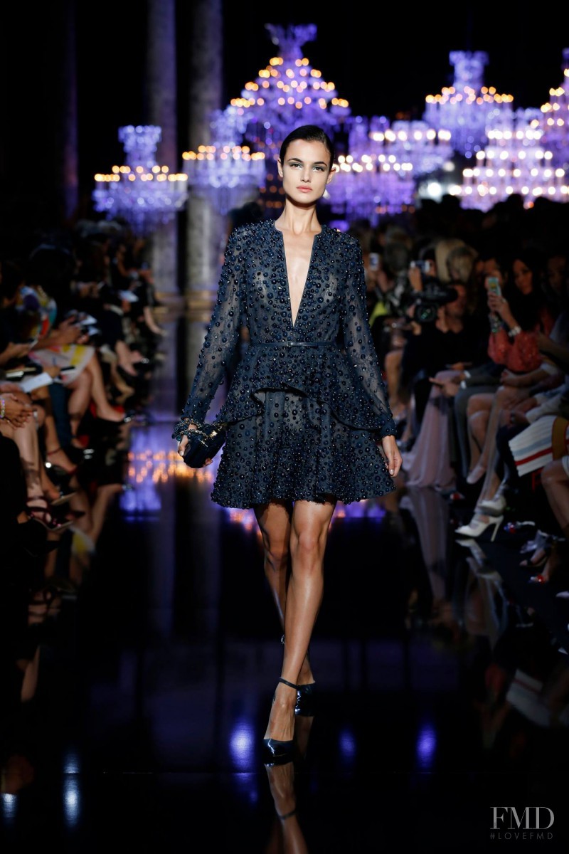 Blanca Padilla featured in  the Elie Saab Couture fashion show for Autumn/Winter 2014