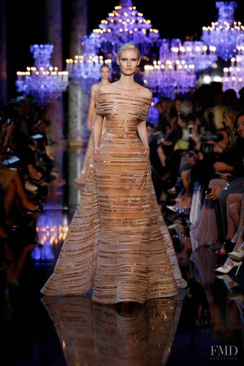 Helena Greyhorse featured in  the Elie Saab Couture fashion show for Autumn/Winter 2014