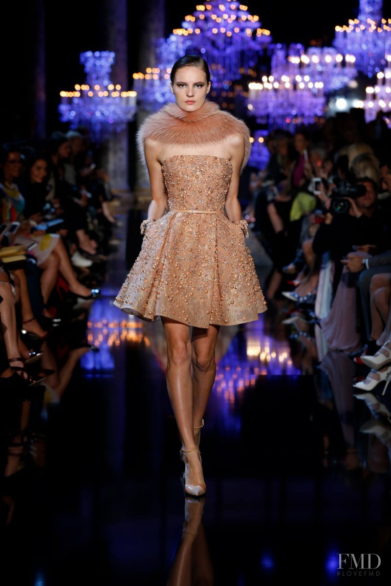 Tilda Lindstam featured in  the Elie Saab Couture fashion show for Autumn/Winter 2014