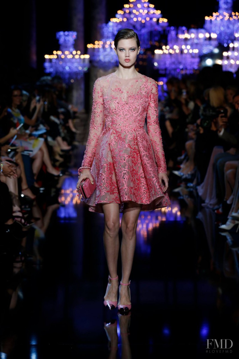 Lindsey Wixson featured in  the Elie Saab Couture fashion show for Autumn/Winter 2014