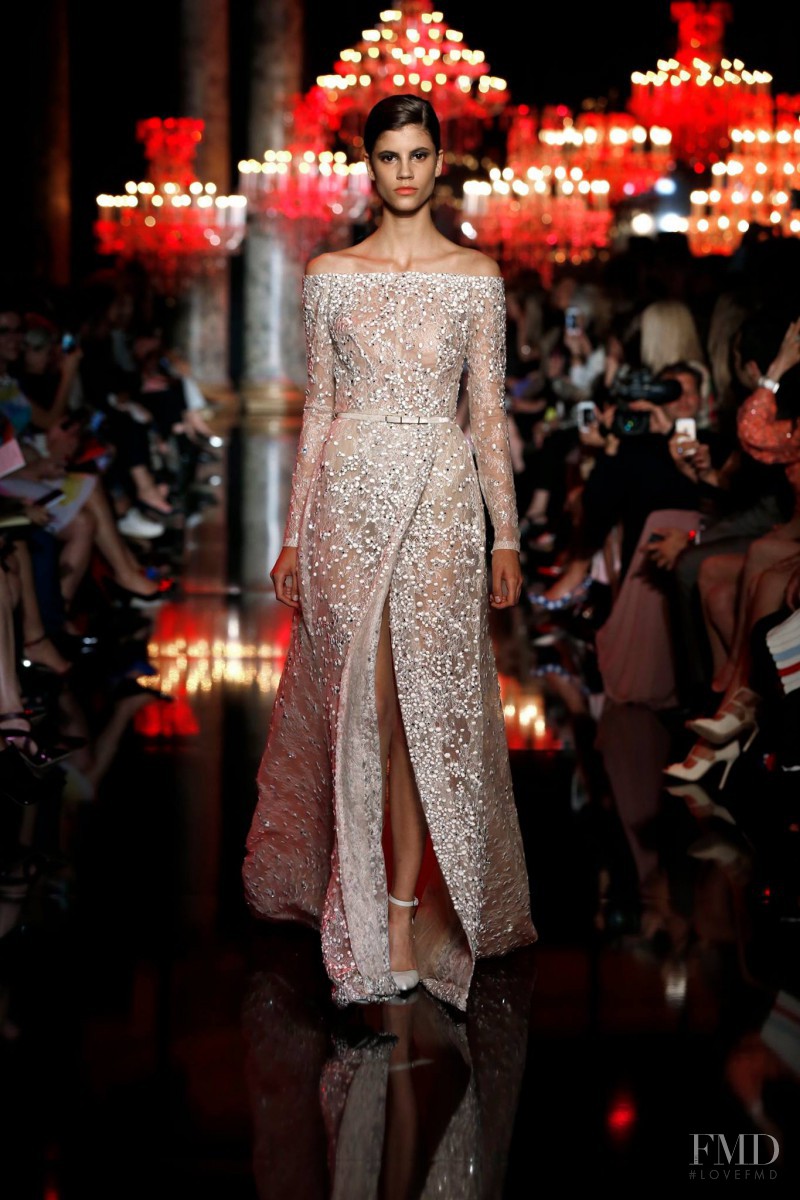 Antonina Petkovic featured in  the Elie Saab Couture fashion show for Autumn/Winter 2014