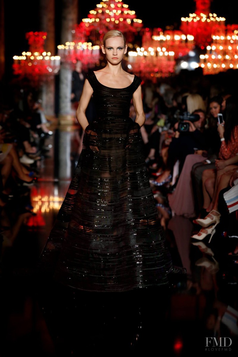 Ginta Lapina featured in  the Elie Saab Couture fashion show for Autumn/Winter 2014