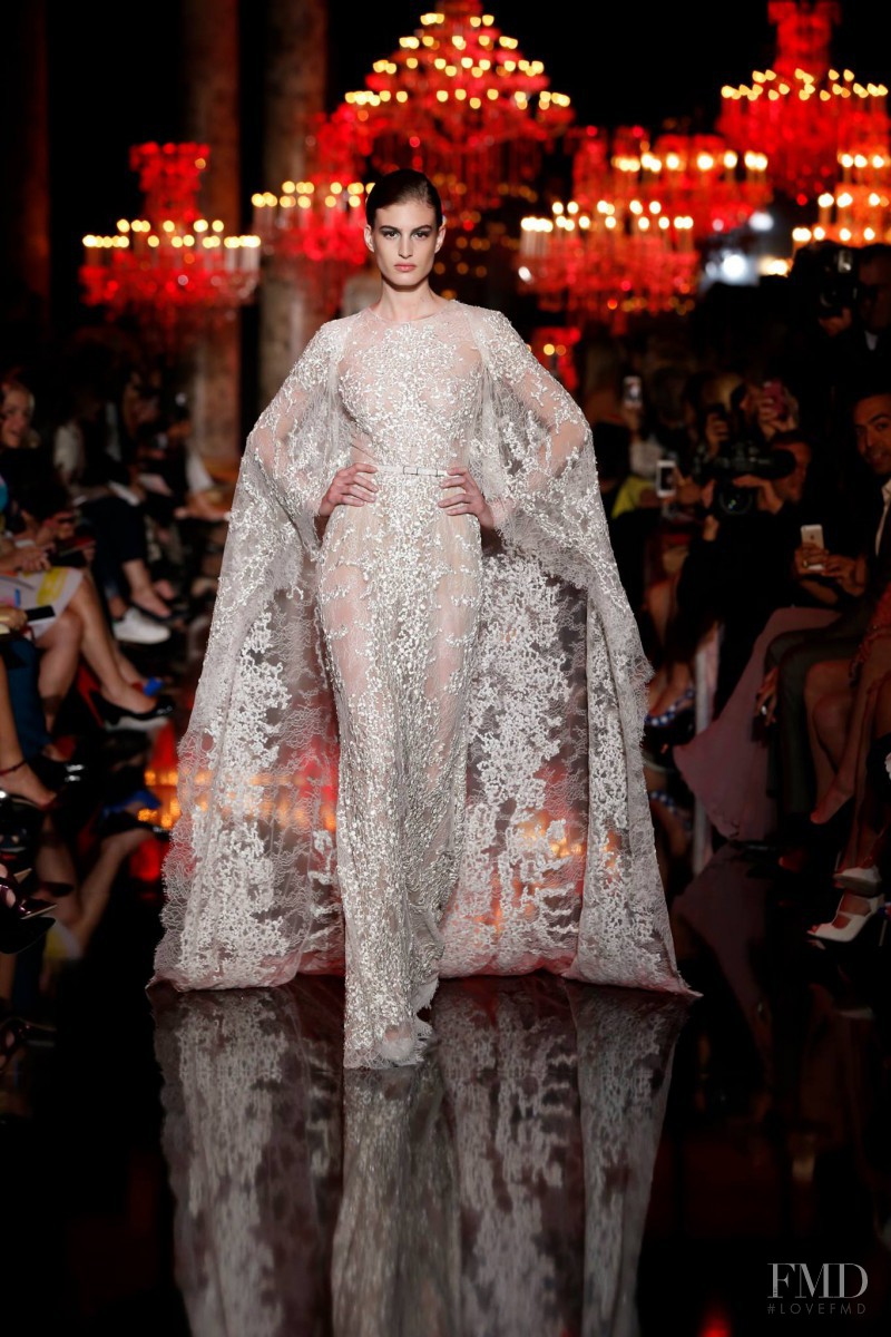 Elodia Prieto featured in  the Elie Saab Couture fashion show for Autumn/Winter 2014