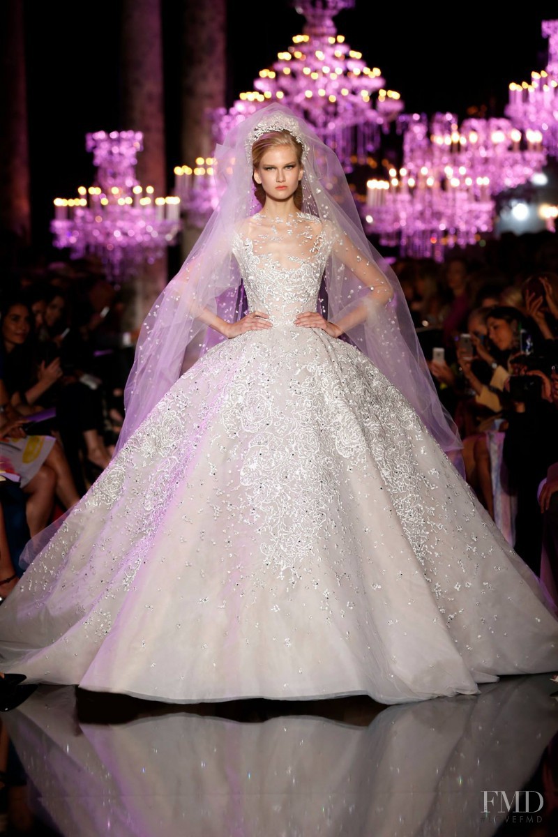 Anna Martynova featured in  the Elie Saab Couture fashion show for Autumn/Winter 2014