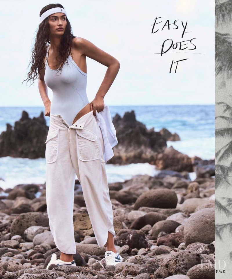 Kelly Gale featured in  the Free People advertisement for Spring 2022