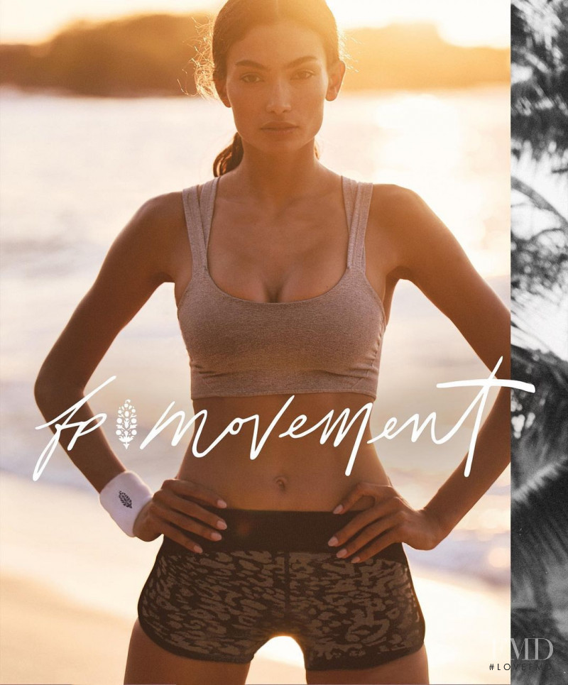Kelly Gale featured in  the Free People advertisement for Spring 2022