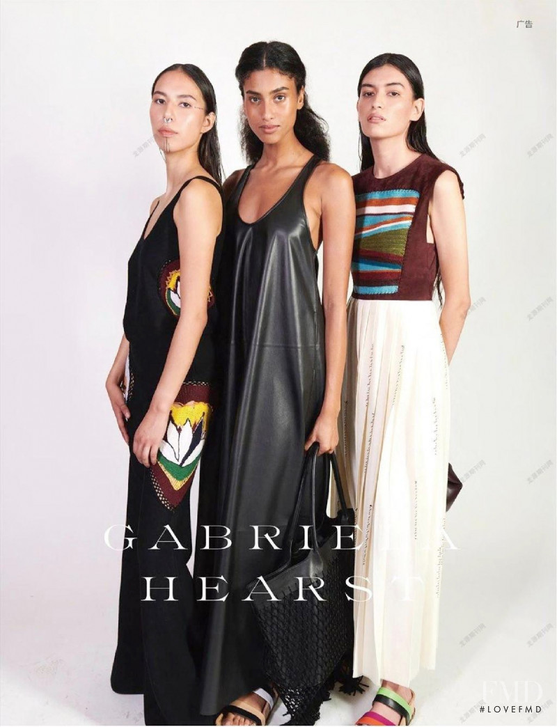 Celeste Romero featured in  the Gabriela Hearst advertisement for Spring/Summer 2022