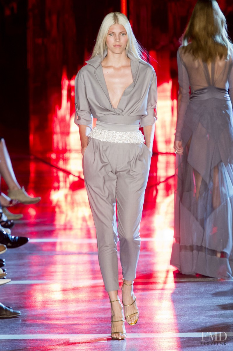 Devon Windsor featured in  the Alexandre Vauthier fashion show for Autumn/Winter 2014