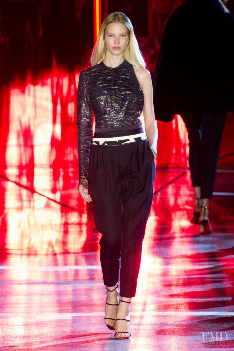 Sasha Luss featured in  the Alexandre Vauthier fashion show for Autumn/Winter 2014