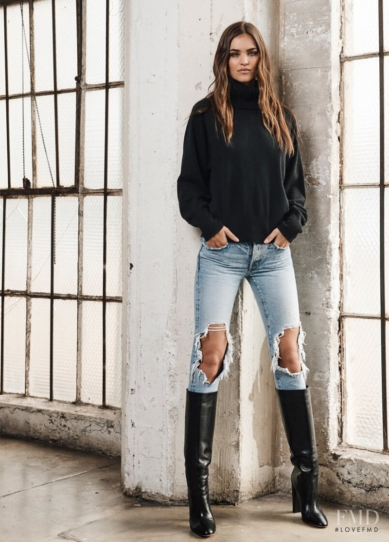 Robin Holzken featured in  the 360 / Skull Cashmere advertisement for Fall 2020