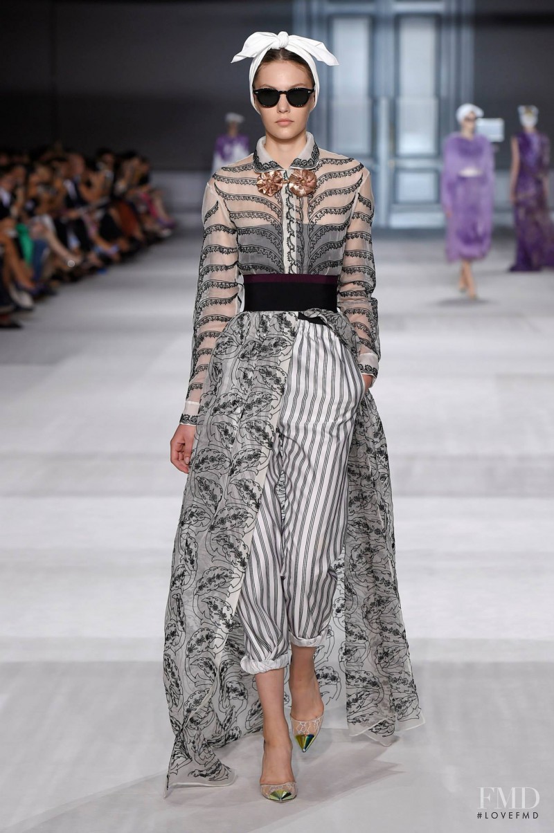Marta Placzek featured in  the Giambattista Valli Haute Couture fashion show for Autumn/Winter 2014