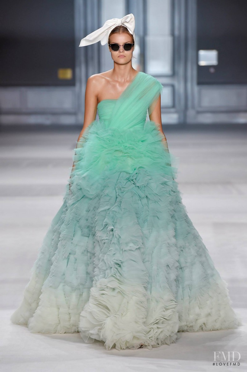 Kate Grigorieva featured in  the Giambattista Valli Haute Couture fashion show for Autumn/Winter 2014