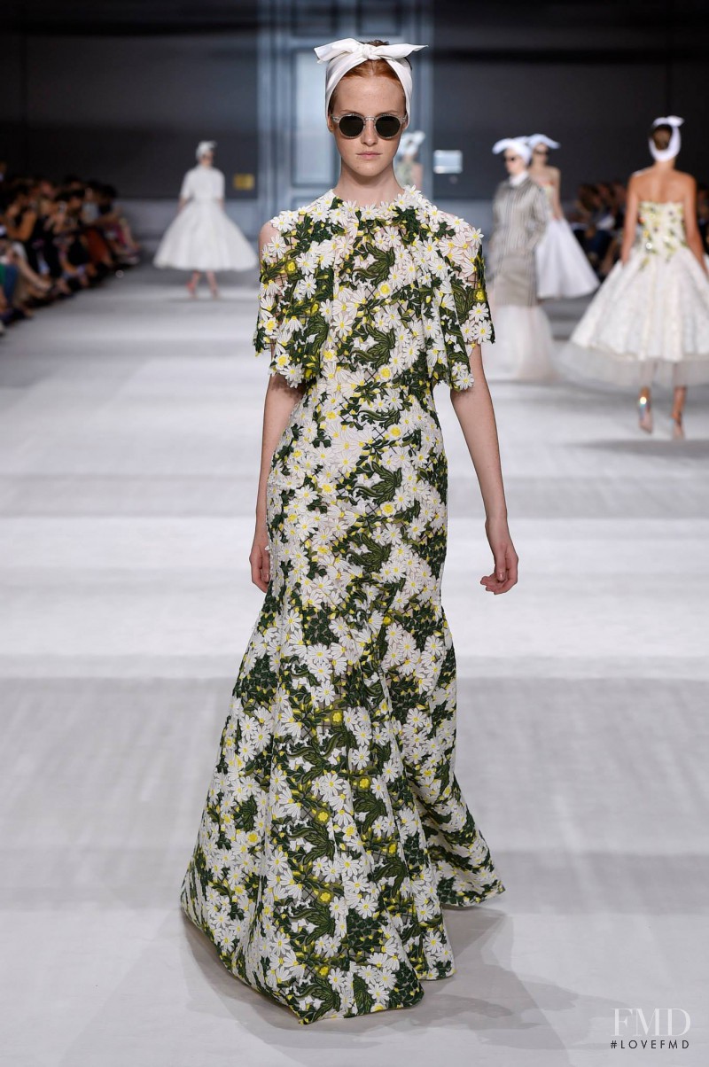 Magdalena Jasek featured in  the Giambattista Valli Haute Couture fashion show for Autumn/Winter 2014