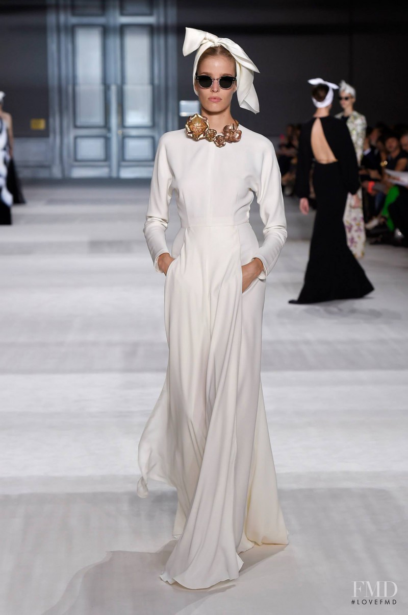 Alisa Ahmann featured in  the Giambattista Valli Haute Couture fashion show for Autumn/Winter 2014
