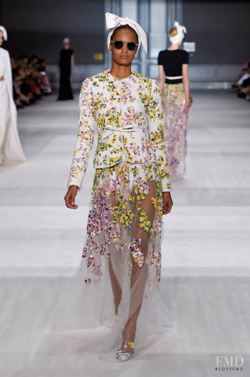 Malaika Firth featured in  the Giambattista Valli Haute Couture fashion show for Autumn/Winter 2014