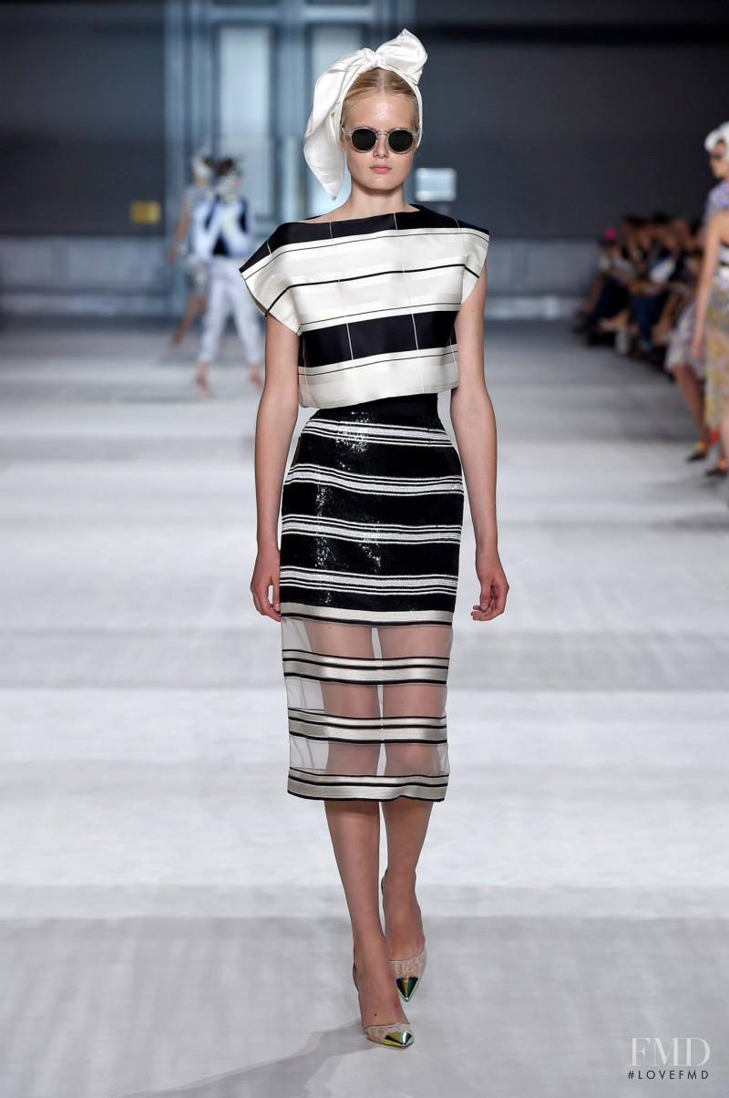 Heidi Krakstrom featured in  the Giambattista Valli Haute Couture fashion show for Autumn/Winter 2014