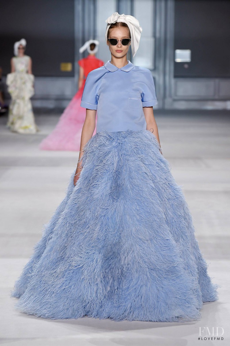 Tanya Katysheva featured in  the Giambattista Valli Haute Couture fashion show for Autumn/Winter 2014