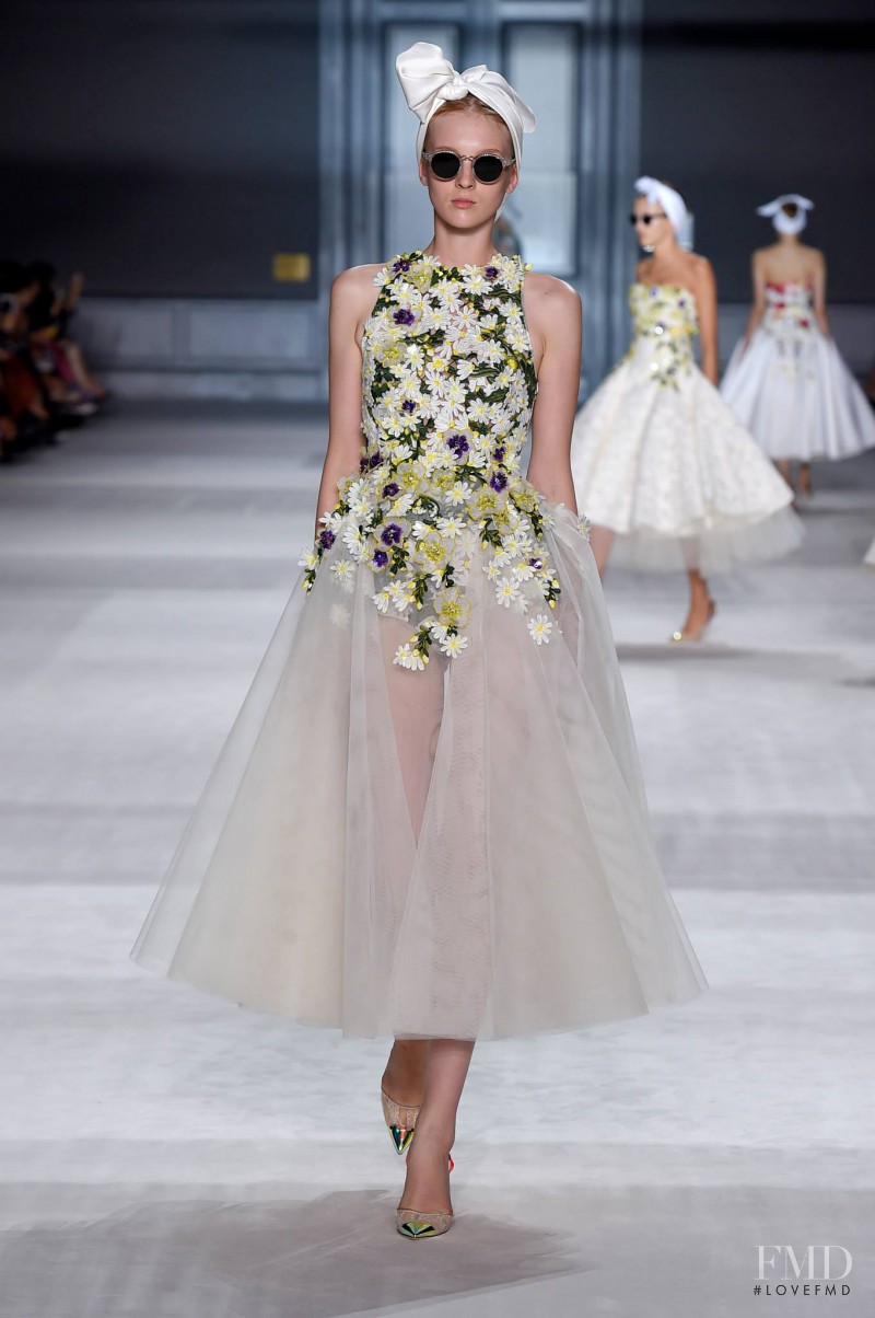 Nastya Sten featured in  the Giambattista Valli Haute Couture fashion show for Autumn/Winter 2014