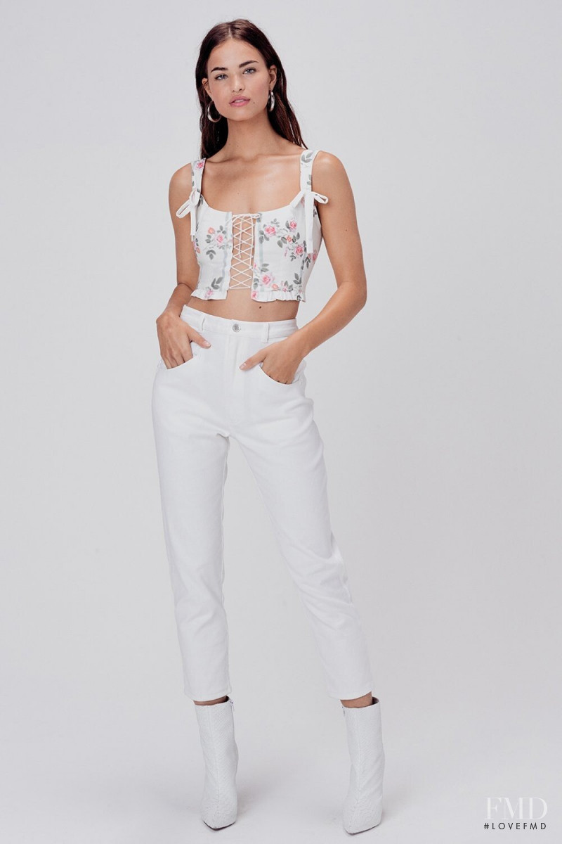 Robin Holzken featured in  the For Love & Lemons catalogue for Spring/Summer 2020