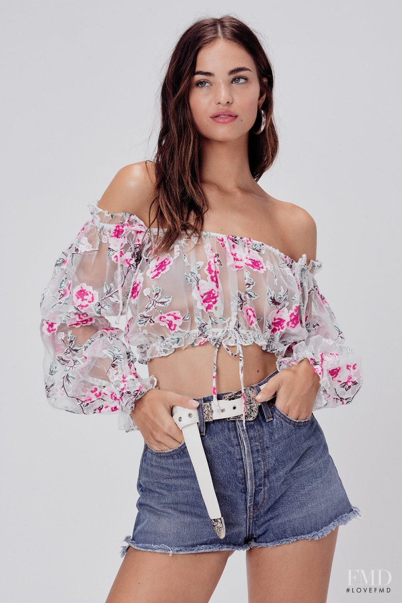 Robin Holzken featured in  the For Love & Lemons catalogue for Spring/Summer 2020