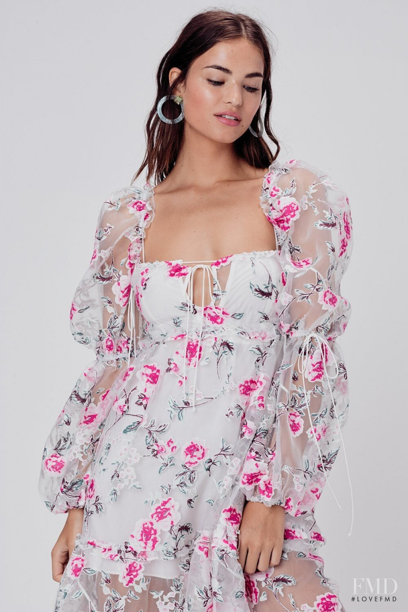 Robin Holzken featured in  the For Love & Lemons catalogue for Spring/Summer 2020