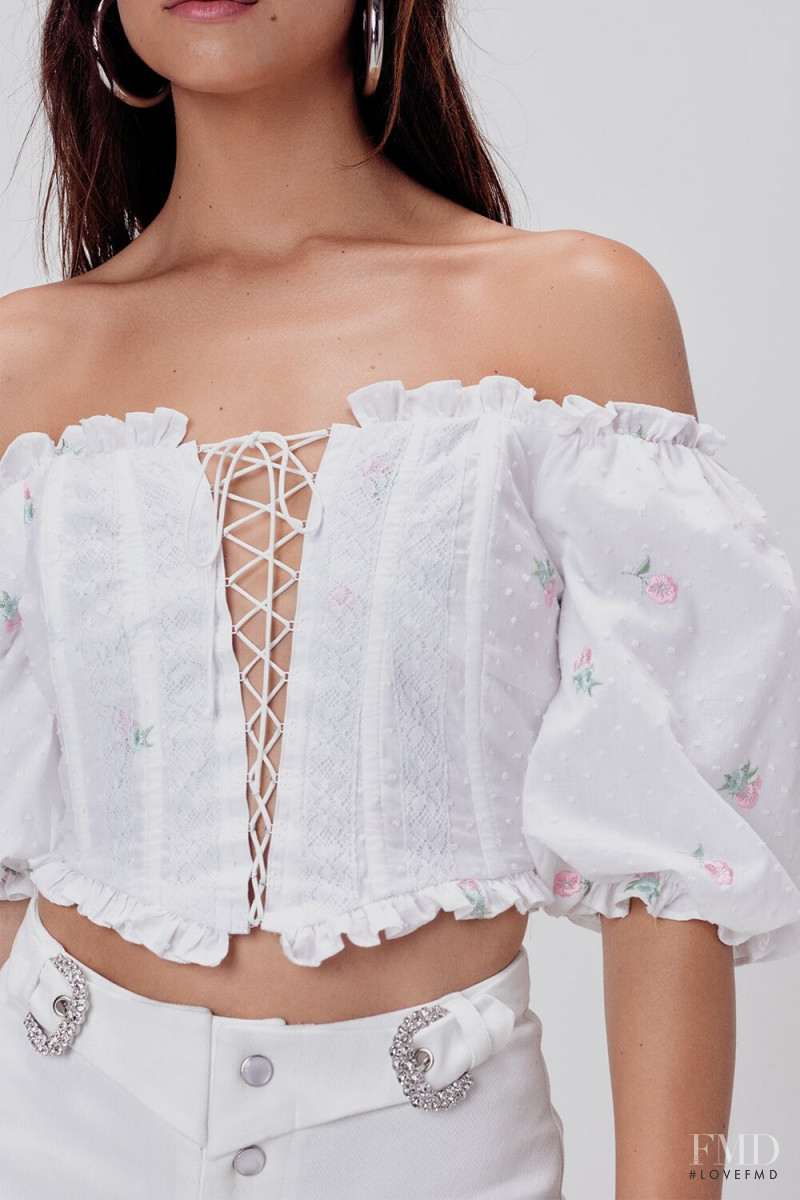 Robin Holzken featured in  the For Love & Lemons catalogue for Spring/Summer 2020