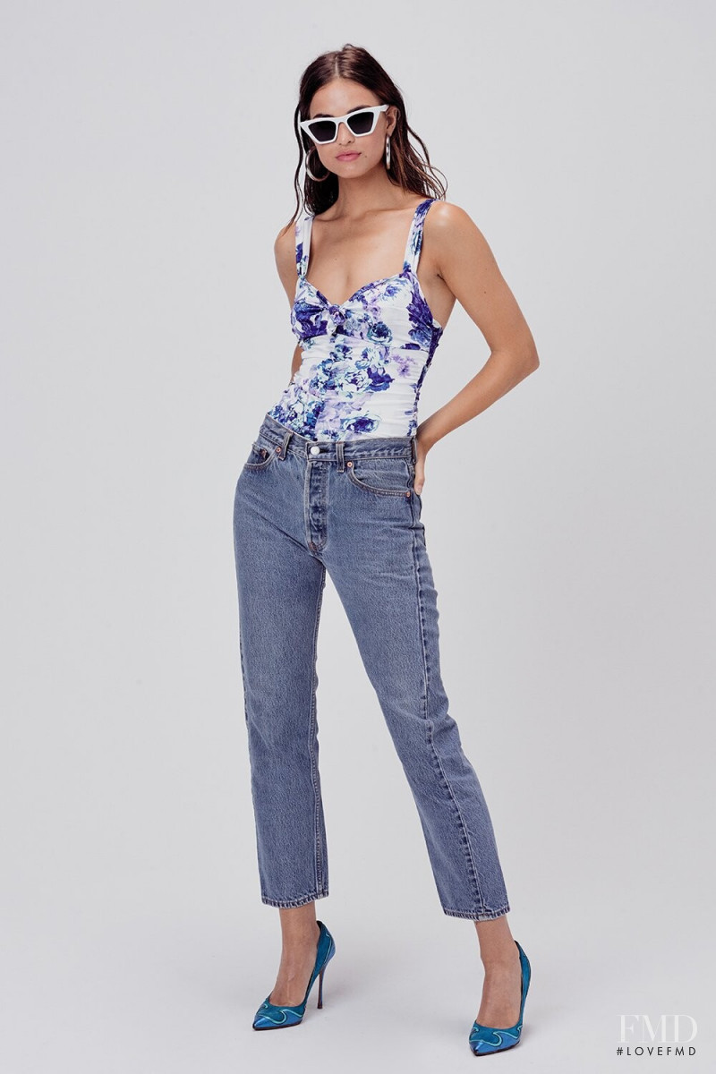 Robin Holzken featured in  the For Love & Lemons catalogue for Spring/Summer 2020