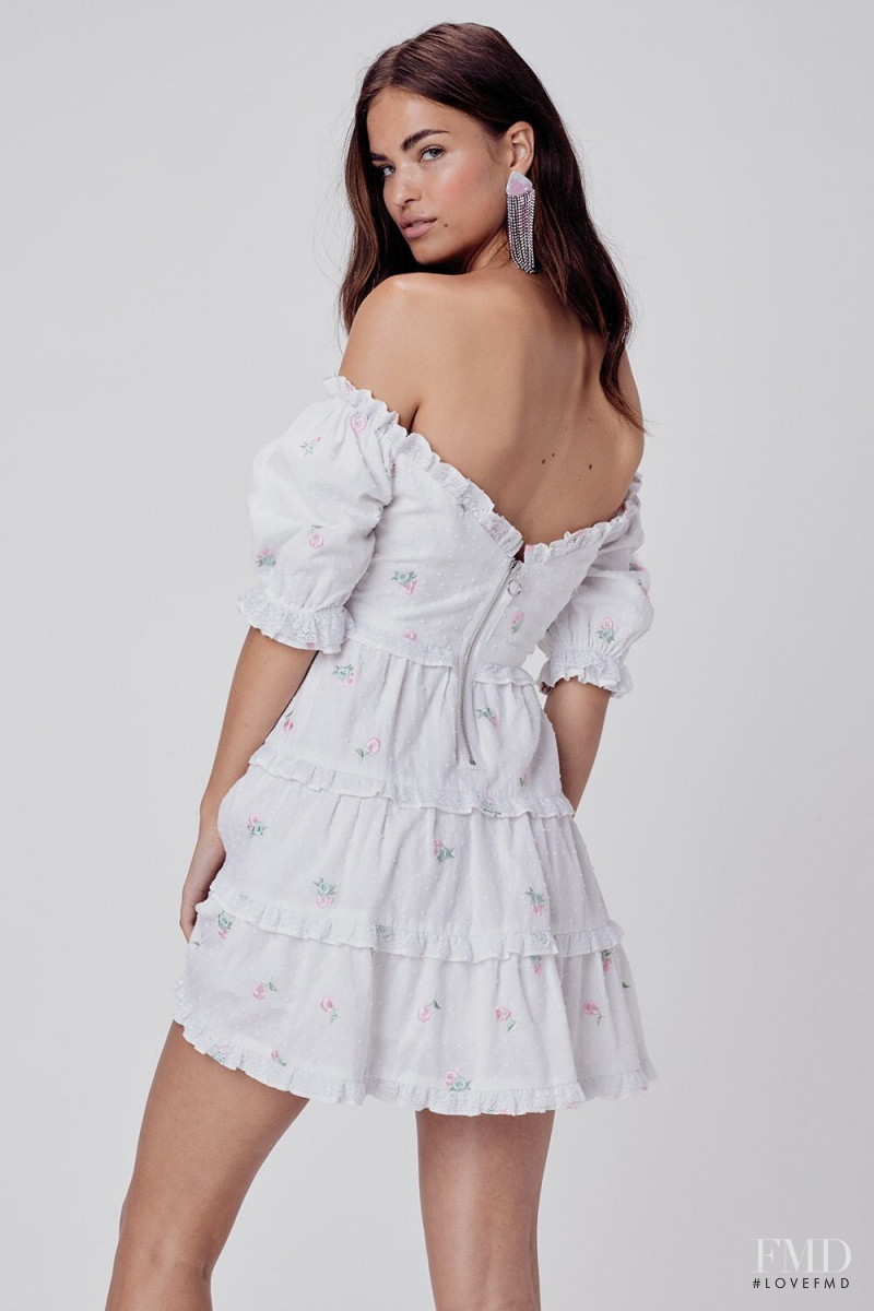 Robin Holzken featured in  the For Love & Lemons catalogue for Spring/Summer 2020