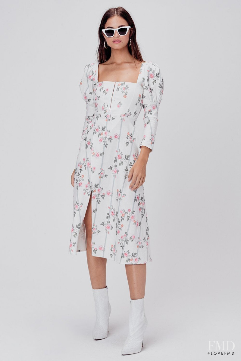 Robin Holzken featured in  the For Love & Lemons catalogue for Spring/Summer 2020