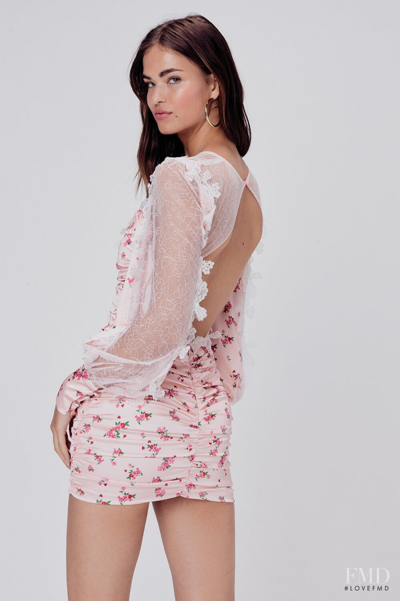 Robin Holzken featured in  the For Love & Lemons catalogue for Spring/Summer 2020