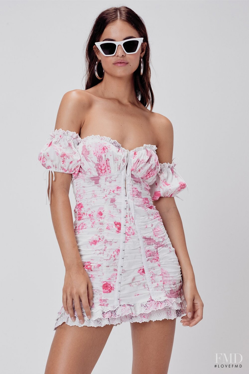 Robin Holzken featured in  the For Love & Lemons catalogue for Spring/Summer 2020