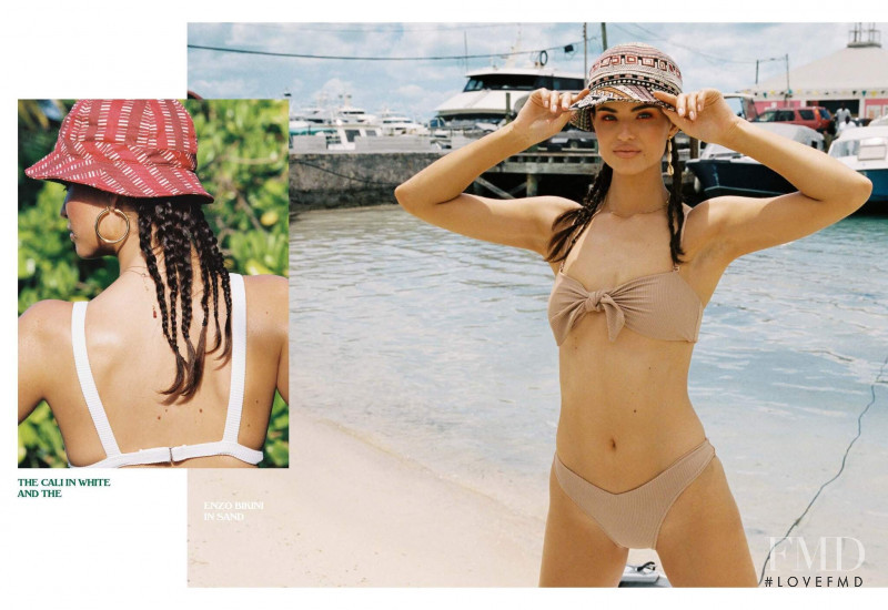 Robin Holzken featured in  the Frankies Bikinis lookbook for Spring 2020