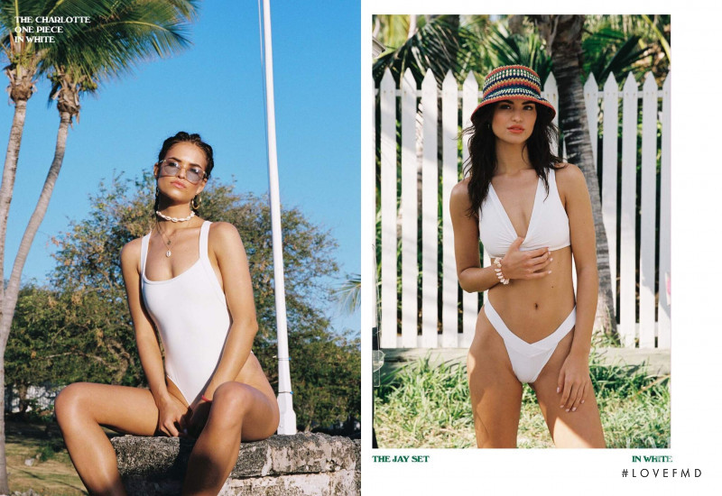 Robin Holzken featured in  the Frankies Bikinis lookbook for Spring 2020