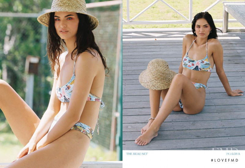 Robin Holzken featured in  the Frankies Bikinis lookbook for Spring 2020