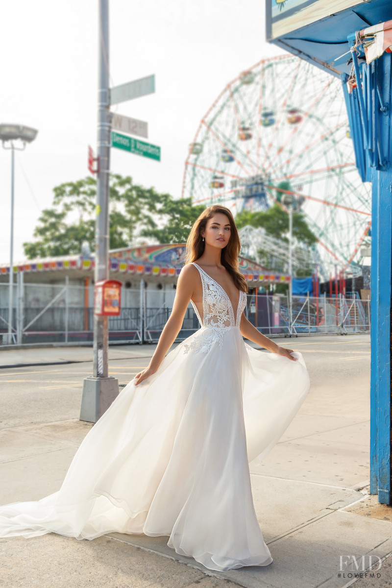 Robin Holzken featured in  the JLM Couture lookbook for Fall 2019