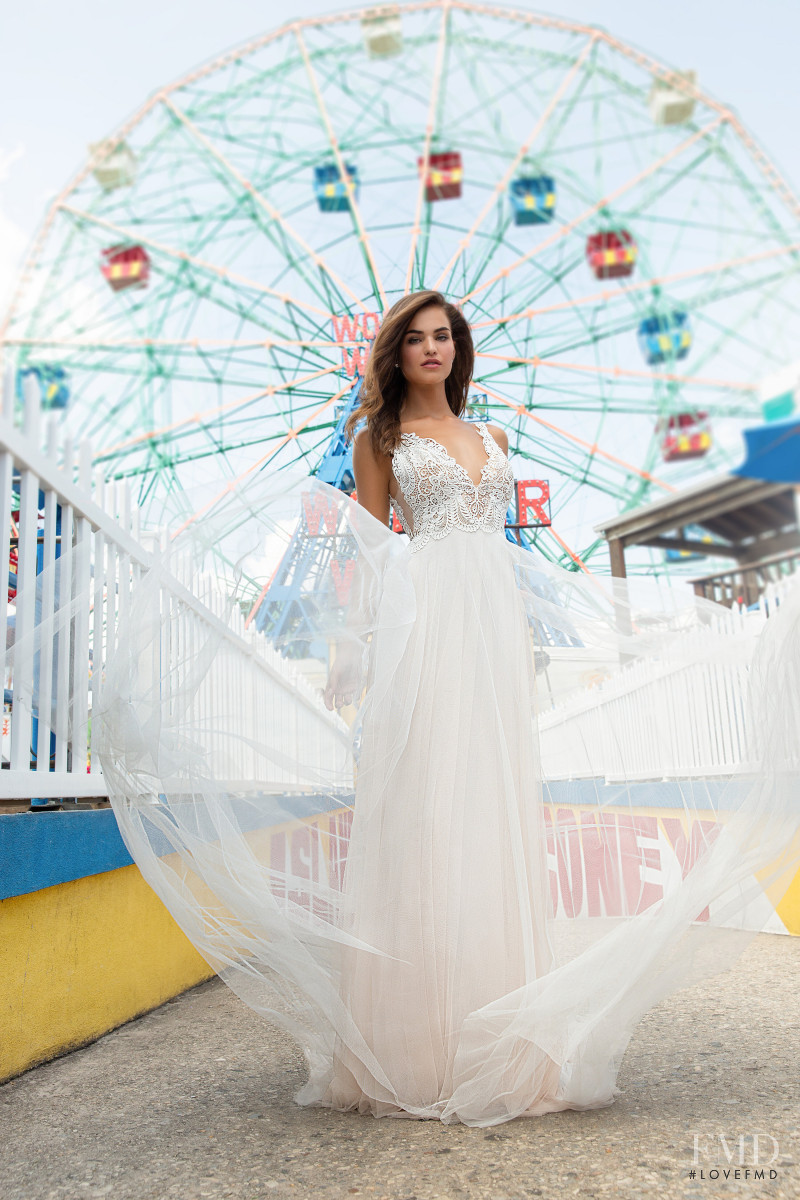 Robin Holzken featured in  the JLM Couture lookbook for Fall 2019